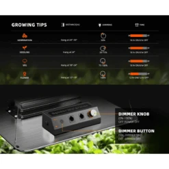 Spider Farmer SF2000 200W Dimmable Full Spectrum LED Grow Light -Eds Plant Shop spider farmer sf2000 200w dimmable full spectrum led grow light 456559