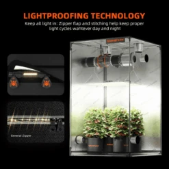 Spider Farmer SF2000 Grow Tent Kit With Inline Fan And Controller -Eds Plant Shop spider farmer sf2000 grow tent kit with inline fan and controller 672556