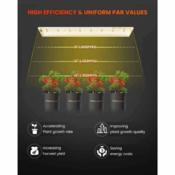 Spider Farmer SF600 74W LED Veg Grow Light | Full Spectrum Energy-Efficient Lighting -Eds Plant Shop spider farmer sf600 74w led veg grow light full spectrum energy efficient lighting 310658