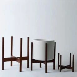 Square-Leg Mahogany Plant Stand — Adjustable Height, Indoor/Outdoor 17 Square-Leg Mahogany Plant Stand — Adjustable Height, Indoor/Outdoor -Eds Plant Shop square leg mahogany plant stand adjustable height indooroutdoor 5074324