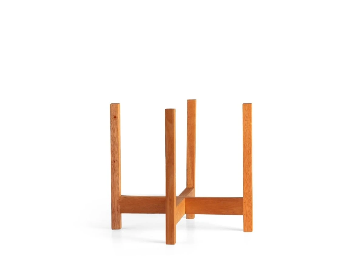 Square-Leg Mahogany Plant Stand — Adjustable Height, Indoor/Outdoor 14 Square-Leg Mahogany Plant Stand — Adjustable Height, Indoor/Outdoor - Image 12