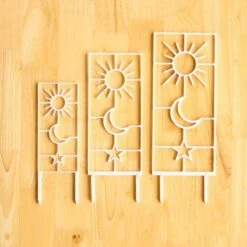 Sun, Moon & Star Houseplant Trellis