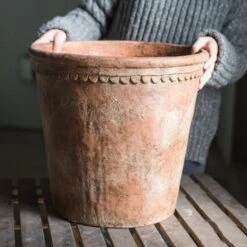 Terracotta & Concrete Planter Pot -Eds Plant Shop terracotta concrete planter pot 338730