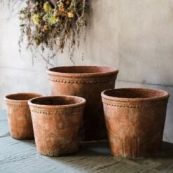 Terracotta & Concrete Planter Pot -Eds Plant Shop terracotta concrete planter pot 525244