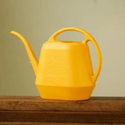 Watering Can Aqua Rite 1.2 Gal. (144 Oz) Earthy Yellow