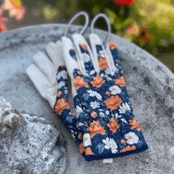 Women’s Floral “Olivia” Garden & Project Gloves – Reinforced Cotton Twill & Spandex