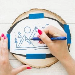 Wood Burning Kit | DIY Pyrography Craft Kit -Eds Plant Shop wood burning kit diy pyrography craft kit 635297