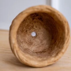 Woven Bamboo Styled Basket - Concrete - Various Sizes -Eds Plant Shop woven bamboo styled basket concrete various sizes 136376